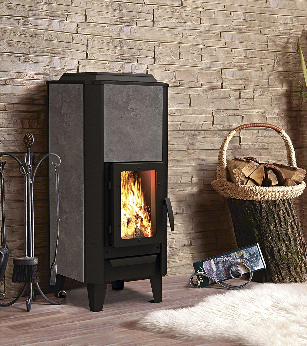 Отопительная печь Вертикаль керамика - Теплодар